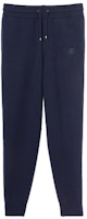 Burberry Logo Wool-Blend Fleece Jogger Knit Pants for Men Navy Blue 80379351 Burberry Logo Wool-Blend Fleece Jogger Knit Pants for Men Navy Blue 80379351