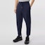 Lookbook Celana Jogger Knit Fleece Burberry Logo Wool-Blend Pria Biru Navy 80379351