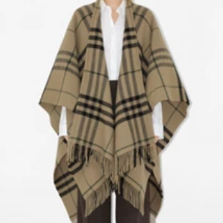 Burberry Logo Wool Scarf Unisex Couple Style in Linden Green. 80908801 圖 3