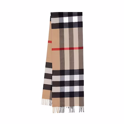 Burberry Logo Wool Scarf Unisex Couple Style Multicolor. 80778901