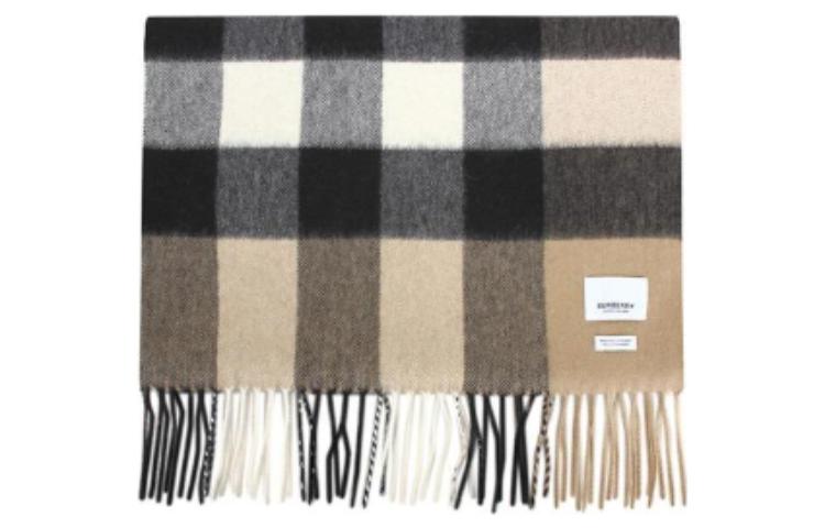 Purchase Burberry Logo Wool Scarf Unisex Couple Style Multicolor. 80778901