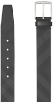 Order Burberry London Check and Leather Belt 1.6 Width Dark Charcoal/Black