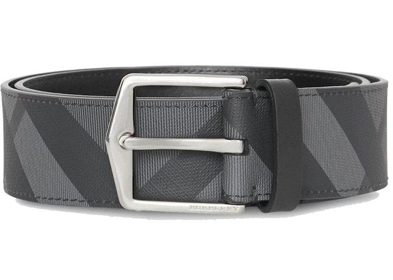 Burberry London Check Belt 1.6 Width Dark Charcoal/Black