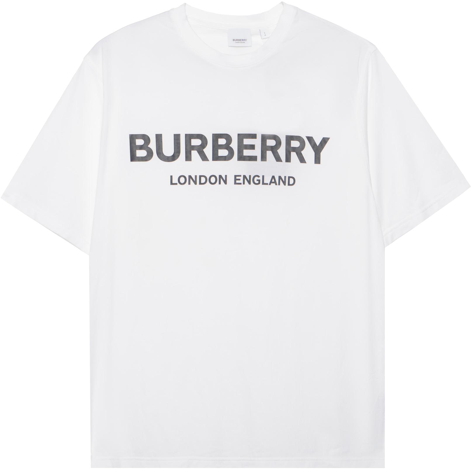 Burberry London Exclusive White Letter T-shirt SS Collection Unisex 8026017 圖 2