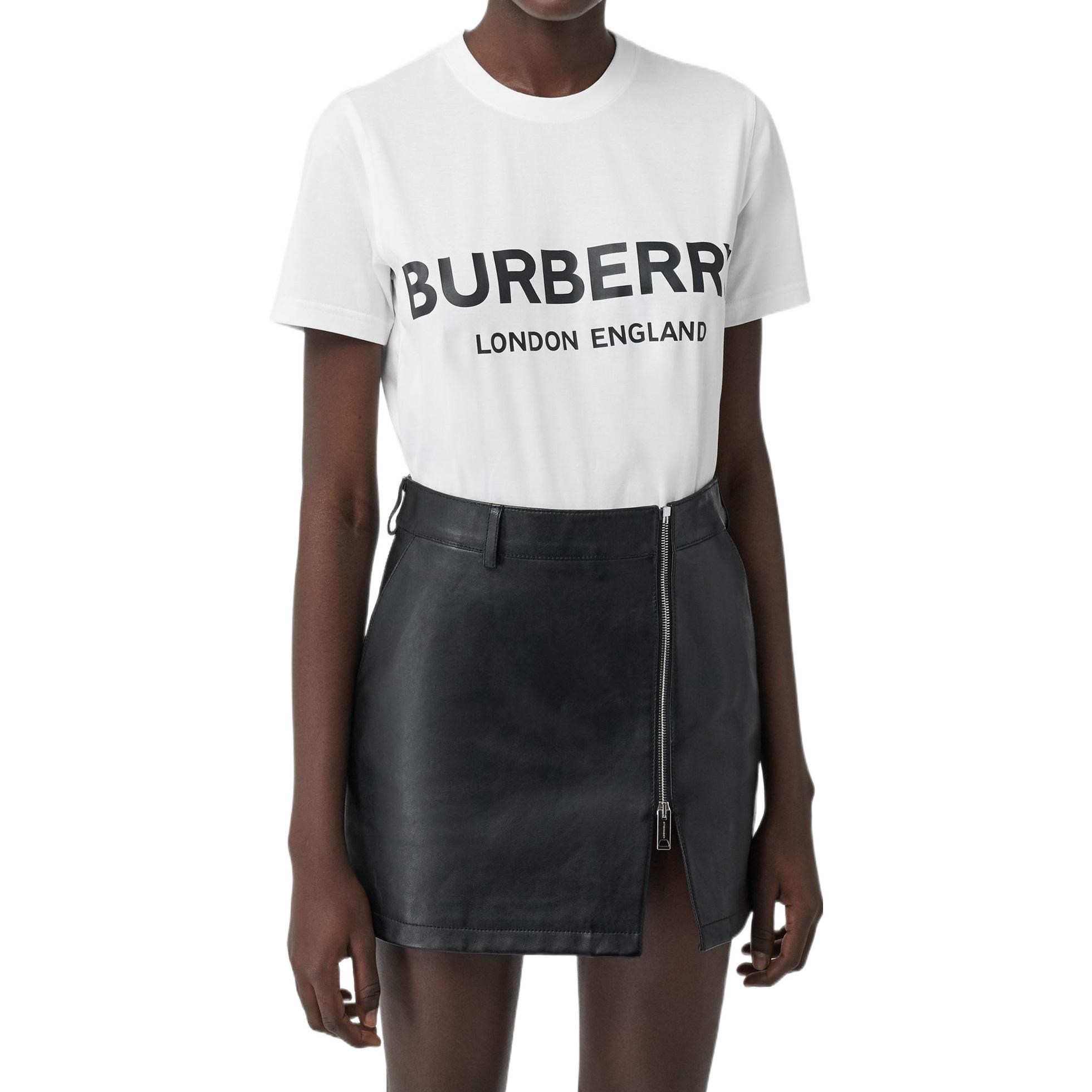 Burberry London Exclusive White Letter T-shirt SS Collection Unisex 8026017 圖 4