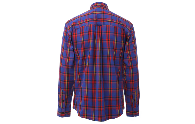 Burberry Long Sleeve Checkered Shirt Blue Red Plaid. 80031411 圖 3