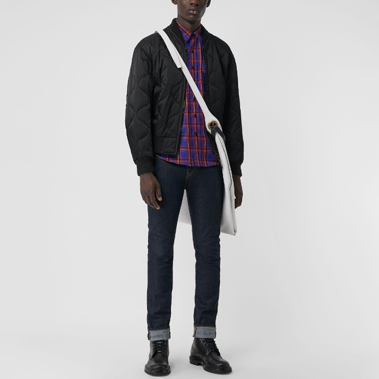 Burberry Long Sleeve Checkered Shirt Blue Red Plaid. 80031411 圖 4