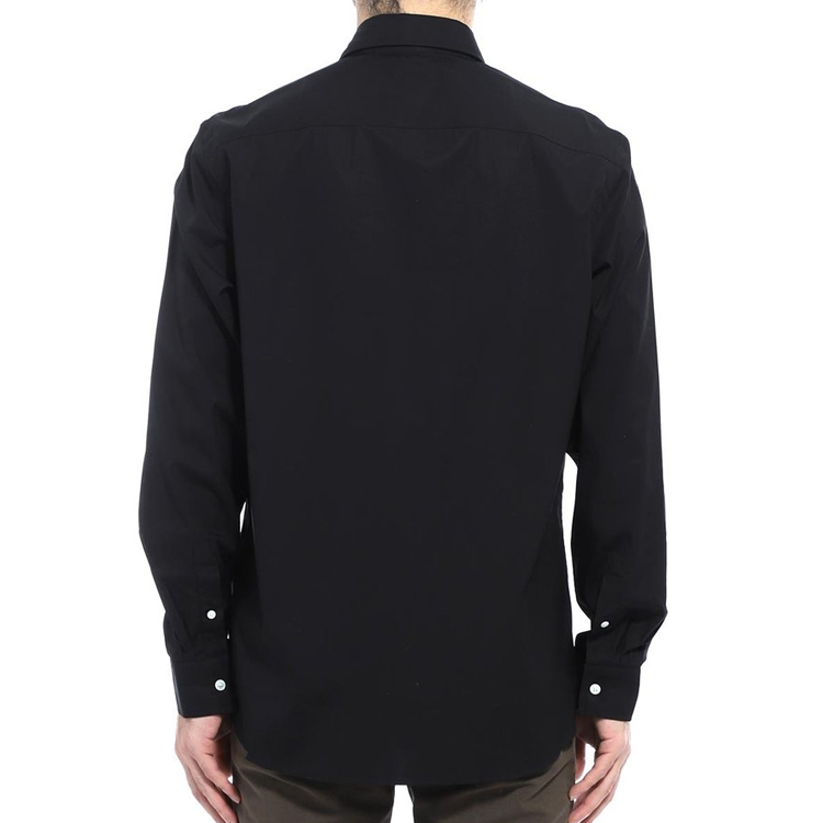 Purchase Burberry 長袖棉質黑色扣襟襯衫 80098371