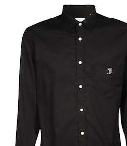 Kemeja Hitam Burberry Lengan Panjang Katun Kancing Depan 80098371 Details for Kemeja Hitam Burberry Lengan Panjang Katun Kancing Depan 80098371