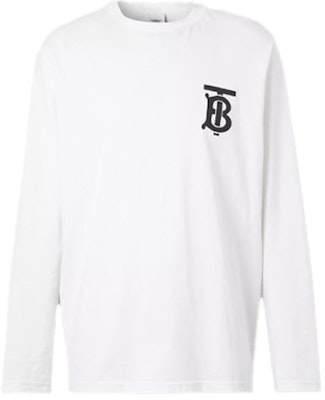 Burberry 長袖標誌T恤 - 白色 80246001 Buy Burberry 長袖標誌T恤 - 白色 80246001