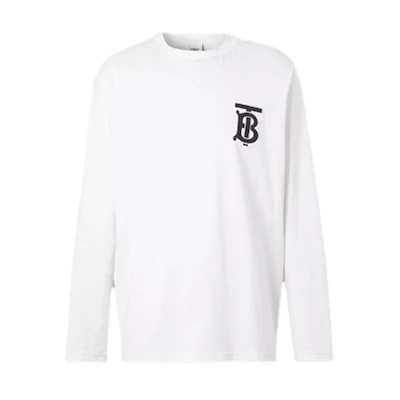 Burberry Long Sleeve Logo T-Shirt - White 80246001