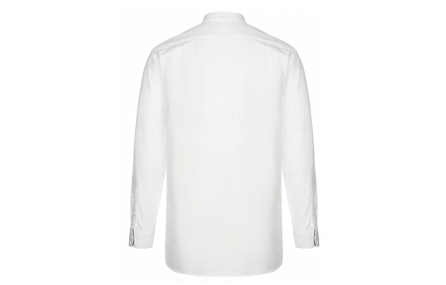 Burberry Long Sleeve Red Turn-up Shirt in White 40617371 圖 3