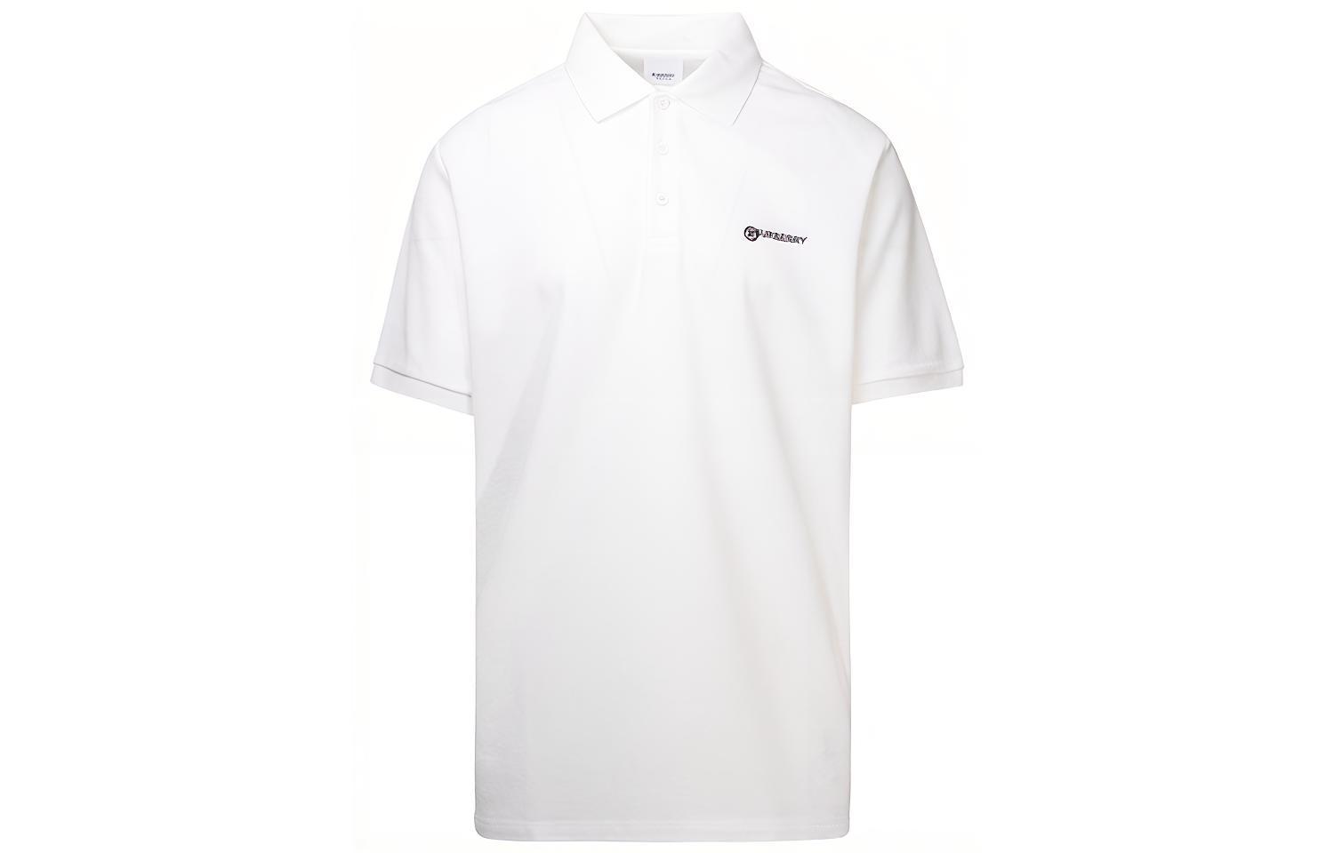 Burberry Longitude Latitude Print White Polo Shirt 80243601 圖 2
