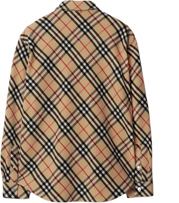 버버리 루즈핏 클래식 체크 울 긴팔 셔츠 남성용 - 멀티컬러 80919081 Lookbook 버버리 루즈핏 클래식 체크 울 긴팔 셔츠 남성용 - 멀티컬러 80919081