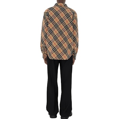 버버리 루즈핏 클래식 체크 울 긴팔 셔츠 남성용 - 멀티컬러 80919081 Purchase 버버리 루즈핏 클래식 체크 울 긴팔 셔츠 남성용 - 멀티컬러 80919081