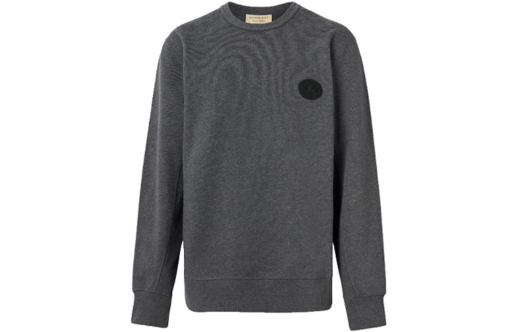 Burberry Loose-Fit Crewneck Long-Sleeve Sweatshirt Gray 80078351
