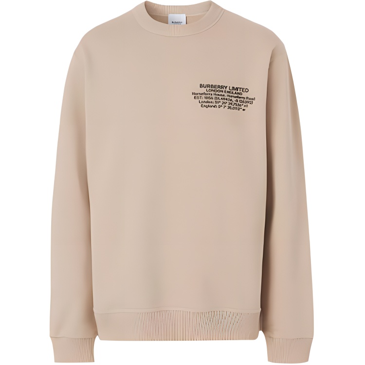 Burberry Loose-Fit Letter Graphic Sweatshirt Beige Brown 80432771