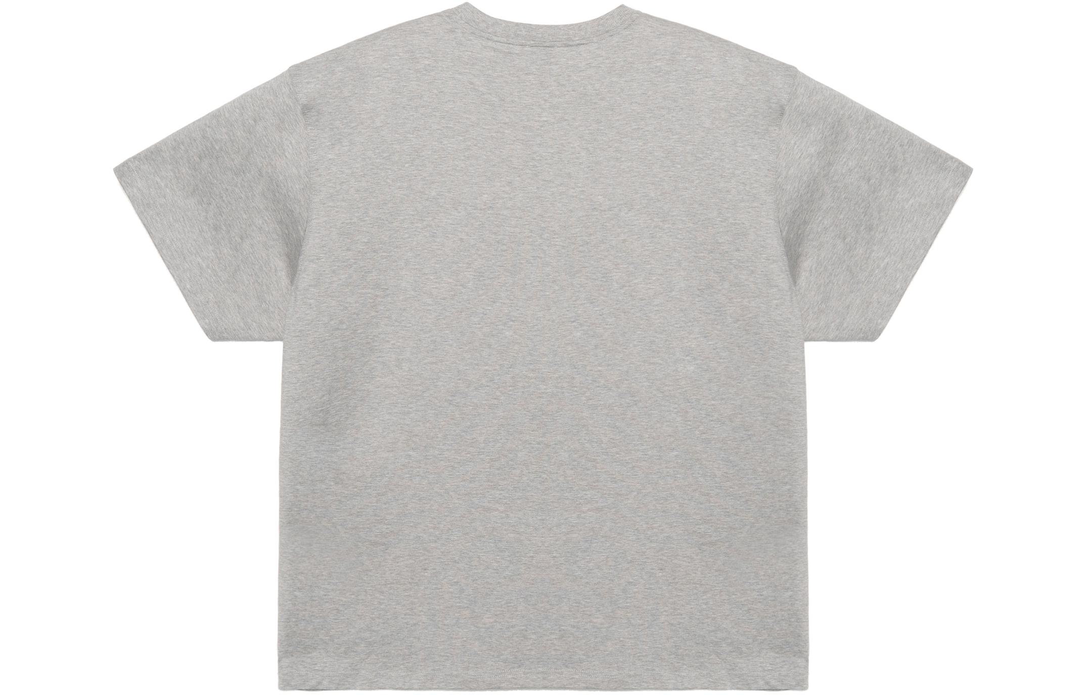 Burberry Loose Fit Grey Tee with Embroidered Deer Design 80441331 圖 3