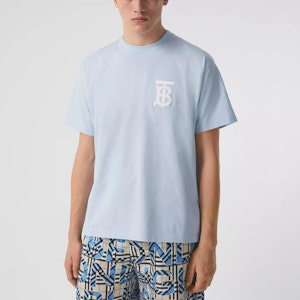 Burberry Baju-T Logo Grafik Lengan Pendek Loose Fit. 80400621 Shop Burberry Baju-T Logo Grafik Lengan Pendek Loose Fit. 80400621