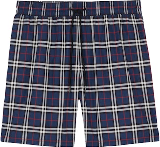 博柏利低腰宽松格纹泳裤海军蓝. 80138831 Buy 博柏利低腰宽松格纹泳裤海军蓝. 80138831