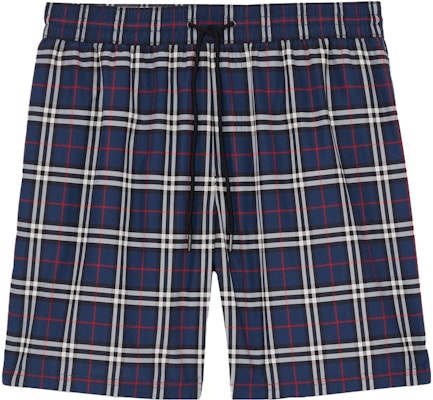 Burberry Seluar Pendek Renang Loose-Fit Corak Kotak Navy Blue. 80138831 Order Burberry Seluar Pendek Renang Loose-Fit Corak Kotak Navy Blue. 80138831