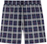 Order 博柏利低腰宽松格纹泳裤海军蓝. 80138831