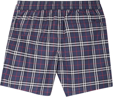 Burberry Seluar Pendek Renang Loose-Fit Corak Kotak Navy Blue. 80138831 Lookbook Burberry Seluar Pendek Renang Loose-Fit Corak Kotak Navy Blue. 80138831