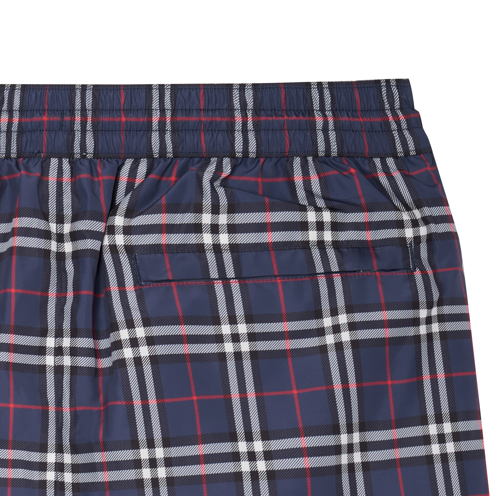 Details for 博柏利低腰宽松格纹泳裤海军蓝. 80138831