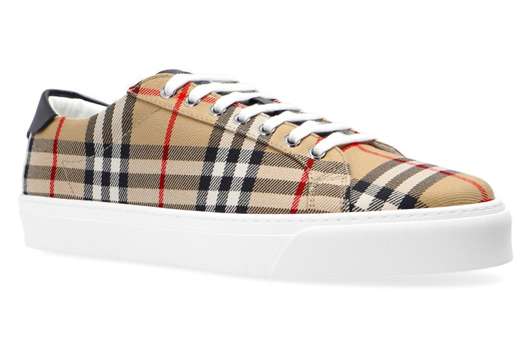 Lookbook Burberry Sepatu Low-Top 'Coklat Kotak-Kotak' 80381851