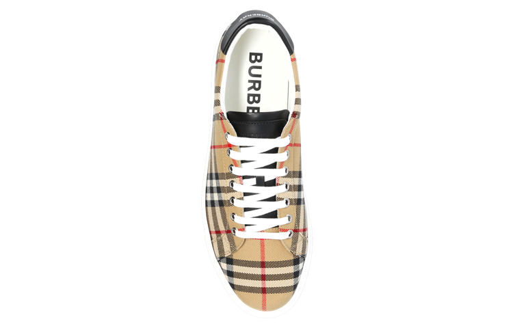 Shop Burberry Sepatu Low-Top 'Coklat Kotak-Kotak' 80381851