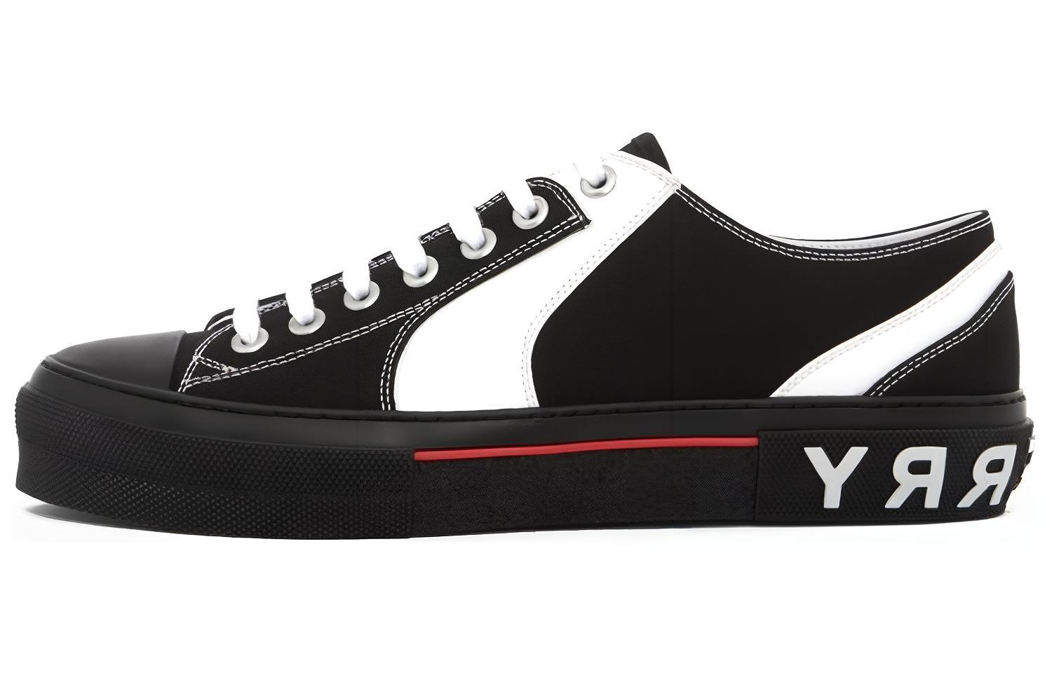 Burberry Low-Top Sneaker 'Black Canvas' 80569291