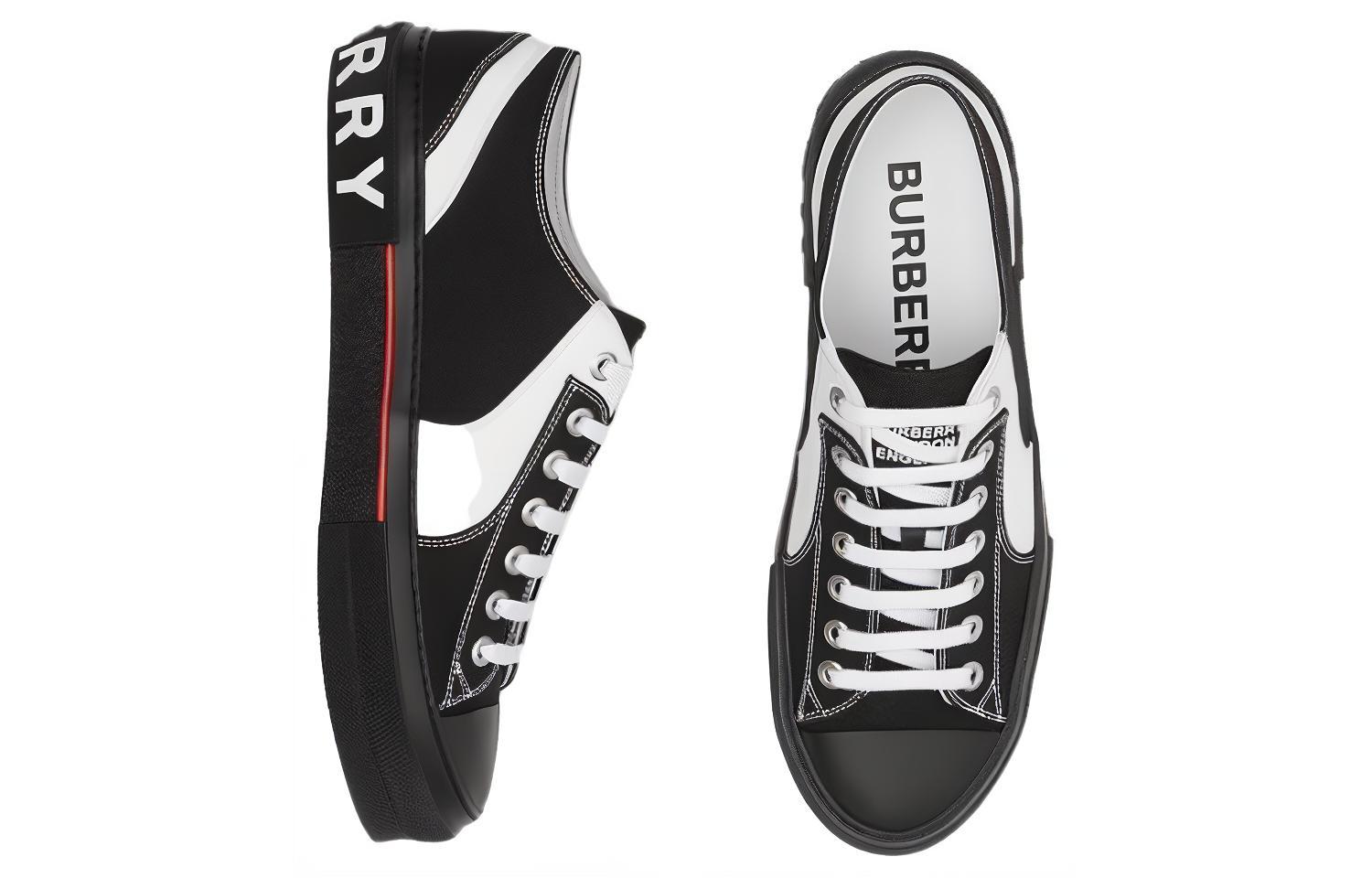 Lookbook Sneaker Low-Top Burberry 'Kanvas Hitam' 80569291