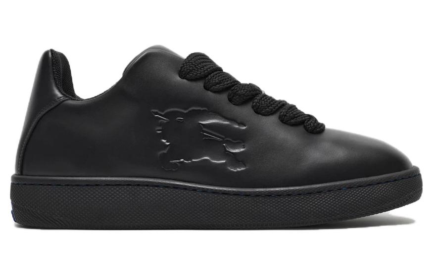 Order 버버리 블랙 가죽 로우탑 스니커즈 80833251