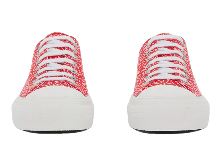 Burberry Low-Top Sneaker 'Bright Red Logo Print' 圖 3