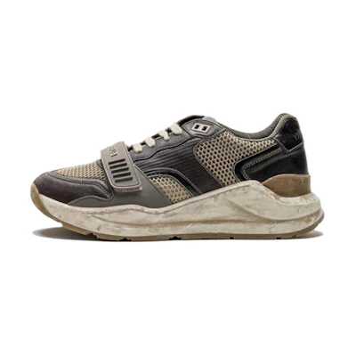 Burberry Low-Top Sneaker 'Deep Brown Leather Mesh'