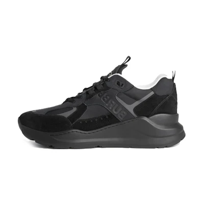 Burberry Low-Top Sneaker 'Embossed Logo Black Grey'