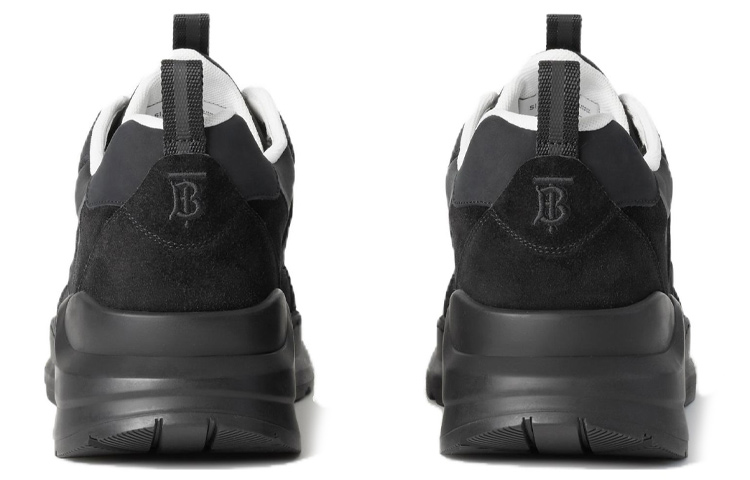 Burberry Low-Top Sneaker 'Embossed Logo Black Grey' 圖 4