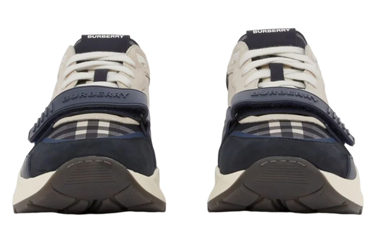 Lookbook バーバリー チェック柄 ローカットスニーカー (ネイビー) 80606211