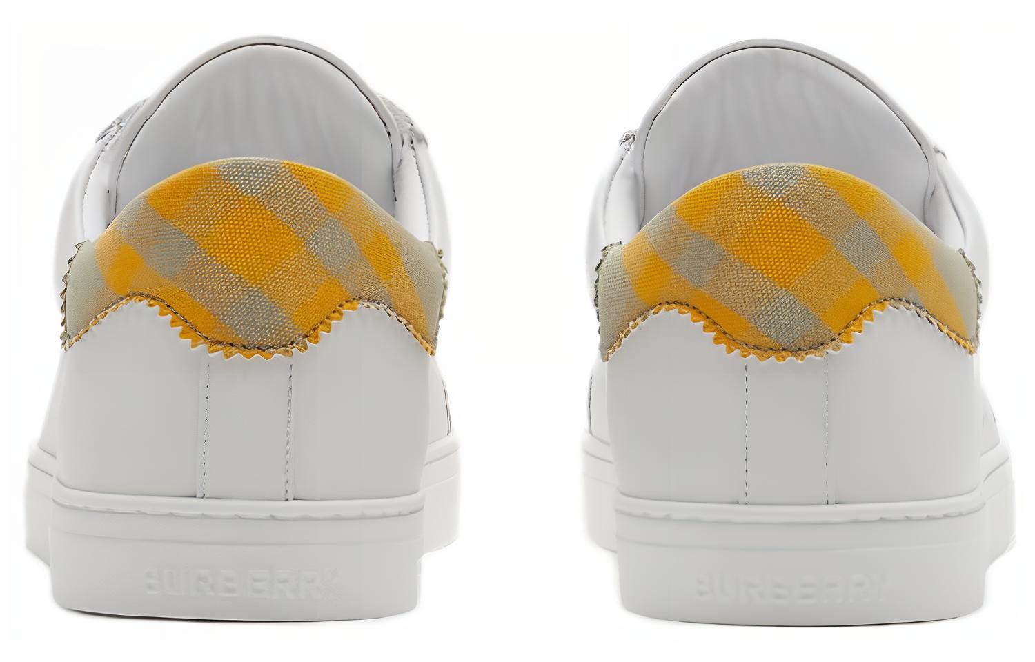 Shop Burberry Sneaker Low-Top 'Optic White' - Sepatu Putih Pria/Ani Terbaru 80773871