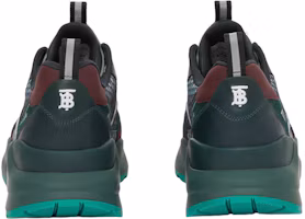Shop Burberry Low-Top Sneakers 'Green Leather Logo' 80623851