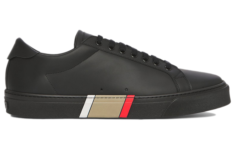 Order Burberry博柏利 皮革 生物基鞋底 百搭 低筒休閒 時尚板鞋 男款 黑色