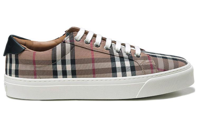 Burberry Low-Top Fashion Sneakers 'Birch Brown Check' 圖 2