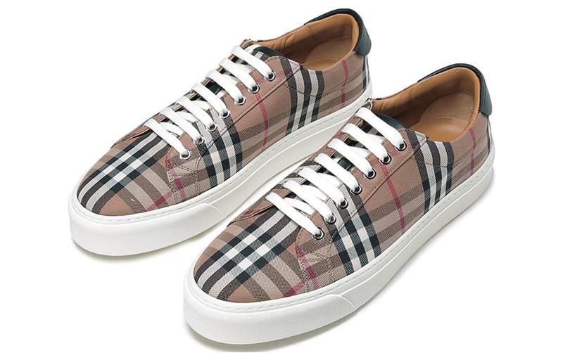 Burberry Low-Top Fashion Sneakers 'Birch Brown Check' 圖 3