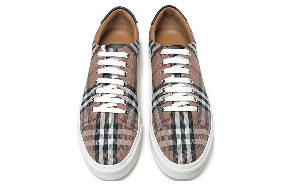Burberry Low-Top Fashion Sneakers 'Birch Brown Check' 圖 4