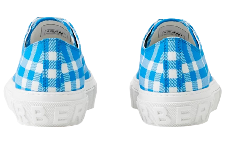 Shop 버버리 로우탑 레이스업 '블루 패션' 80669671