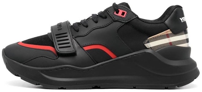 버버리 로우탑 스니커즈 '블랙 카프스킨' 80569201 Buy 버버리 로우탑 스니커즈 '블랙 카프스킨' 80569201