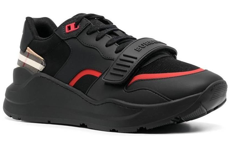 Order 버버리 로우탑 스니커즈 '블랙 카프스킨' 80569201