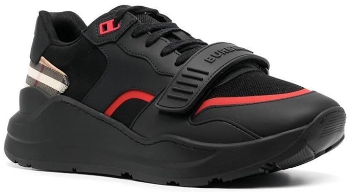 Burberry Sepatu Sneakers Pria 'Kulit Anak Sapi Hitam' 80569201 Order Burberry Sepatu Sneakers Pria 'Kulit Anak Sapi Hitam' 80569201