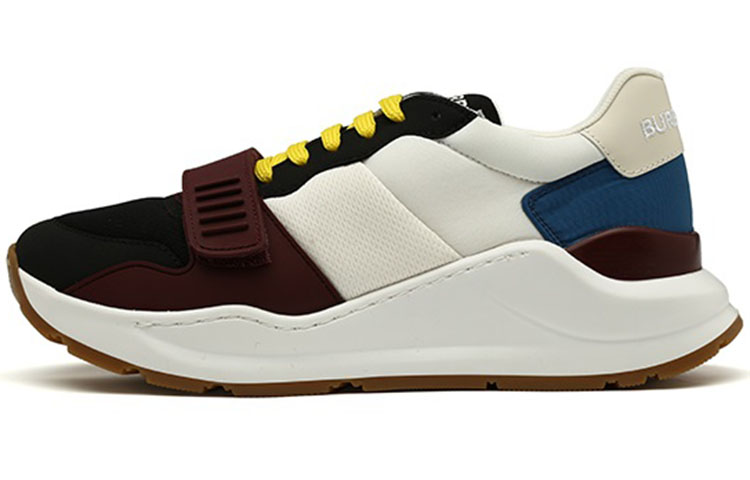 Burberry Low Top Sneaker 'Blue and White Suede Patchwork'