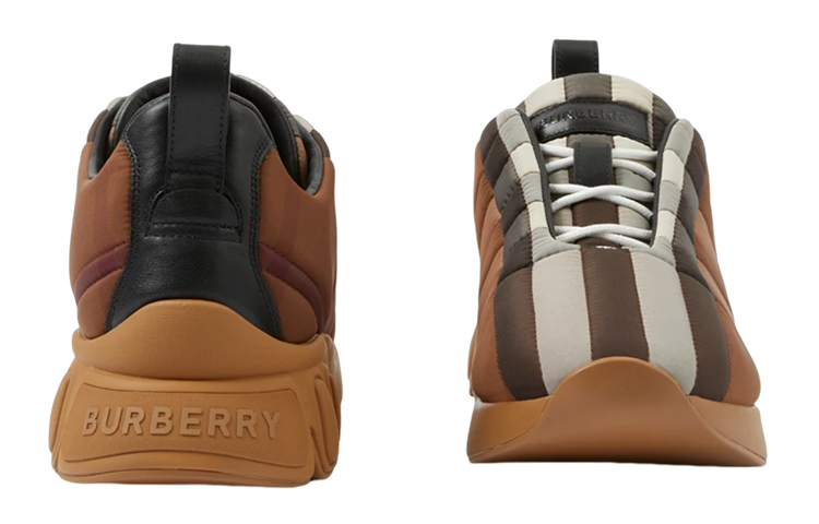 Burberry Low-Top Sneaker 'Dark Brown Check' 圖 4